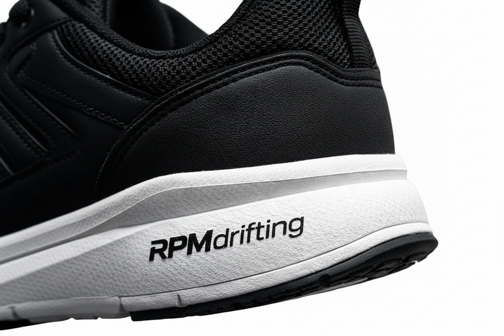 Tênis RPM Drifting Preto com Solado Branco Esportivo