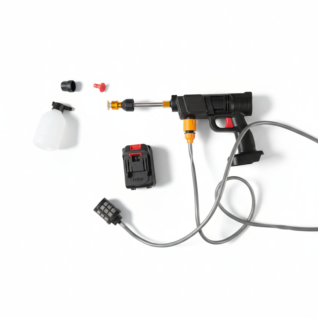 Lavadora de Alta Pressão Portátil Recarregável Para Carros E Jardins Linha Premium Pistola Lava Jato Profissional