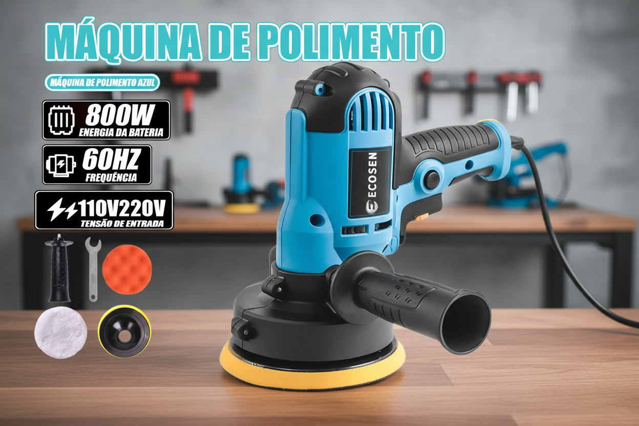 Lixadeira Multi Funçoes 800W 6 Velocidades Completa - Politriz Polidor 220V 60HI4500R/MIN
