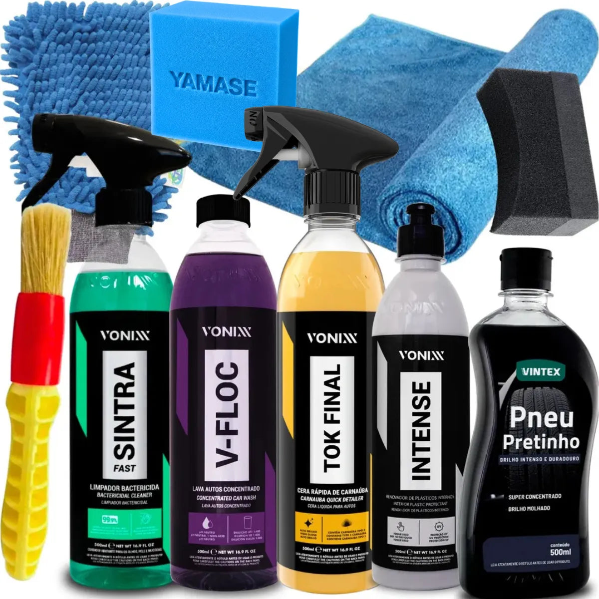 Kit Lavagem Shampoo Cera Tok Final Intense Sintra Fast Vonix