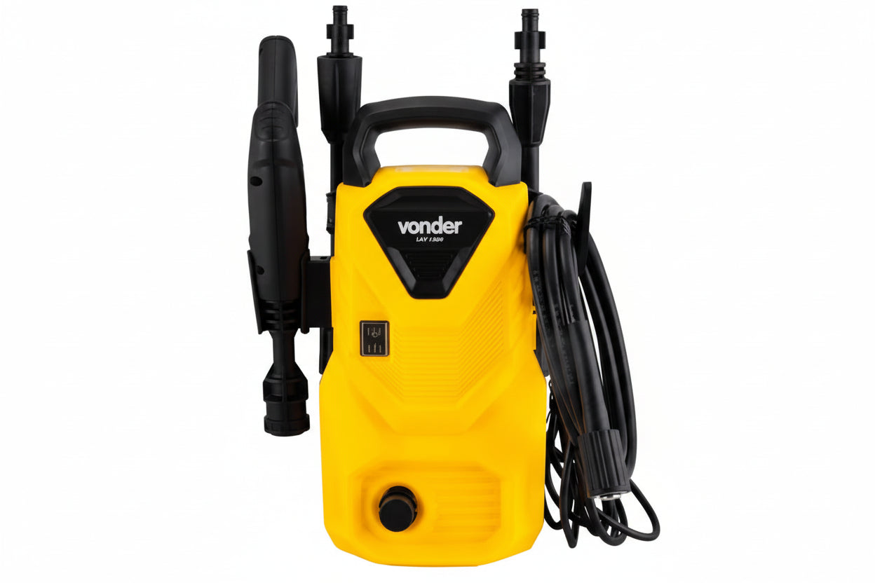 Lavadora de Alta Pressão Potente Compacta 1200W Porta Detergente Lav1300 Vonder