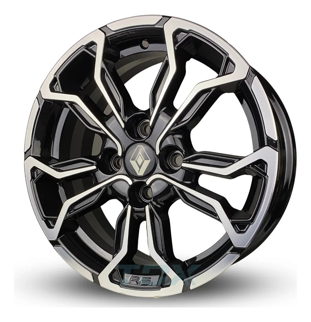 Rodas Renault Logan Sandero Aro 14 4x100 (jogo) + Bicos M16