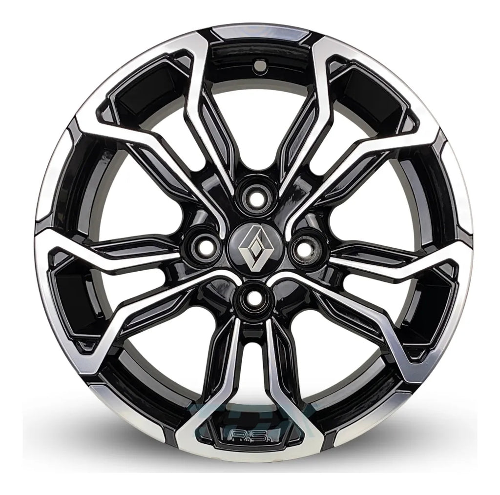 Rodas Renault Logan Sandero Aro 14 4x100 (jogo) + Bicos M16